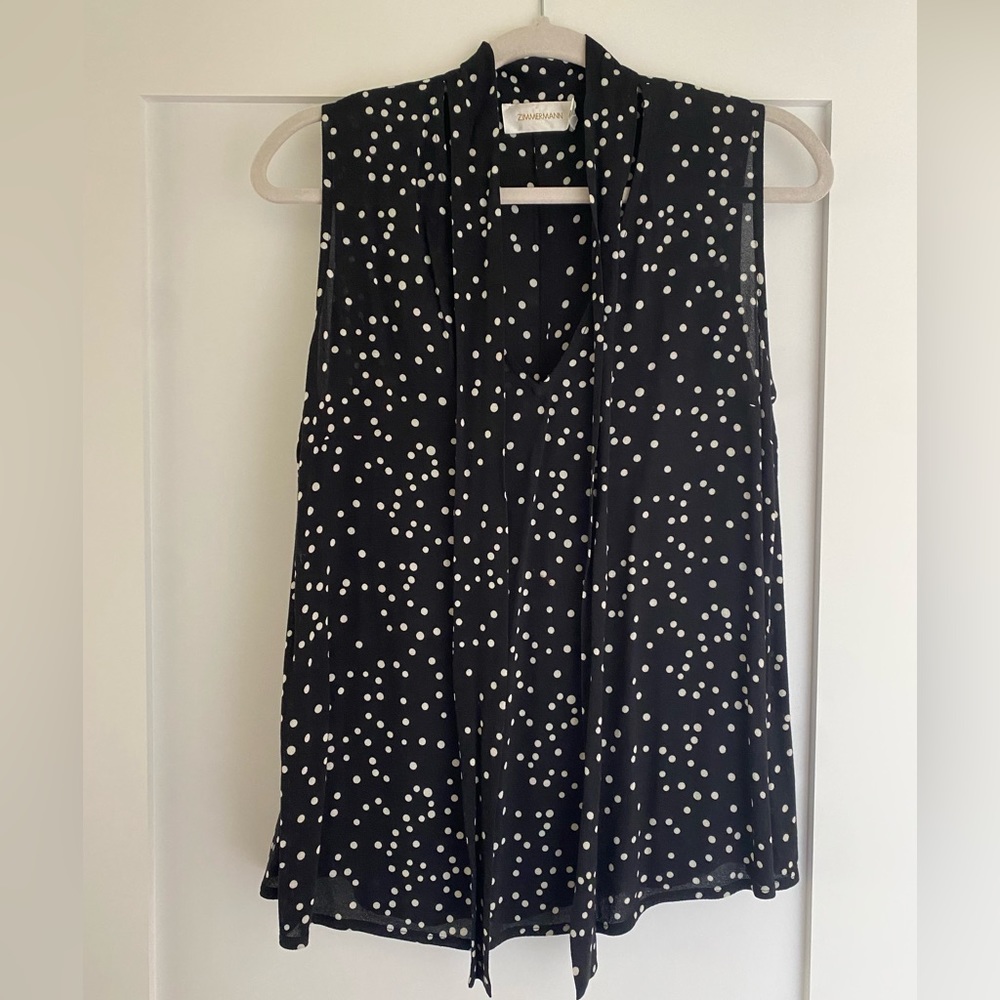 Zimmermann polka dot blouse